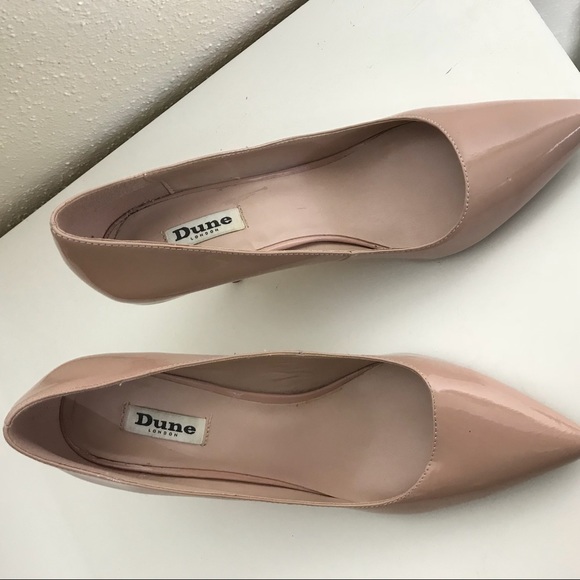 dune london Shoes - Dune nude blush tone patent heels size 41 EUC